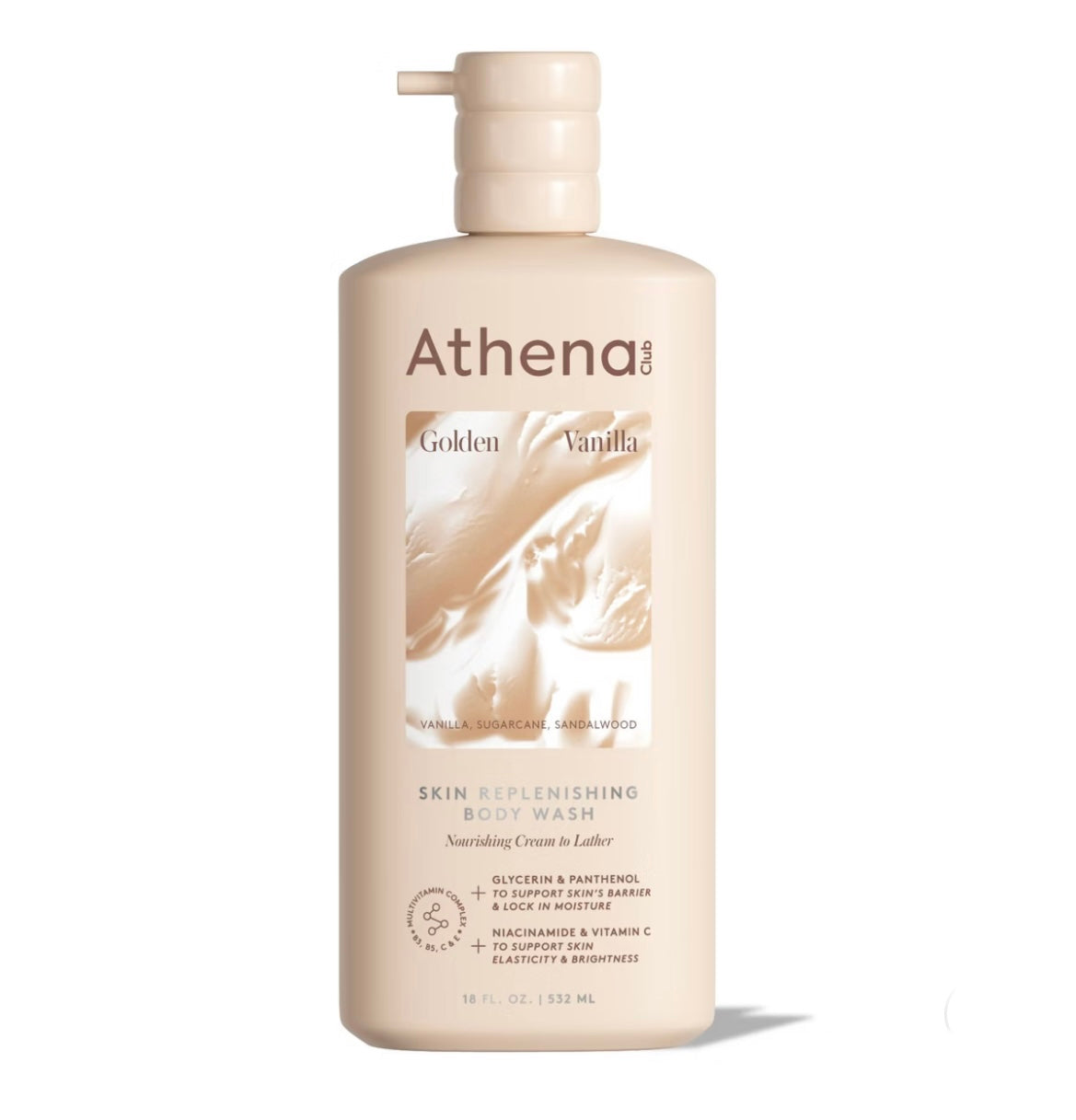 Athena Body Wash Golden Vanilla 18fl oz