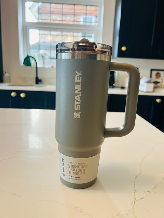 Sage Grey Protour Stanley In Stock Now *dent in lid see photo*