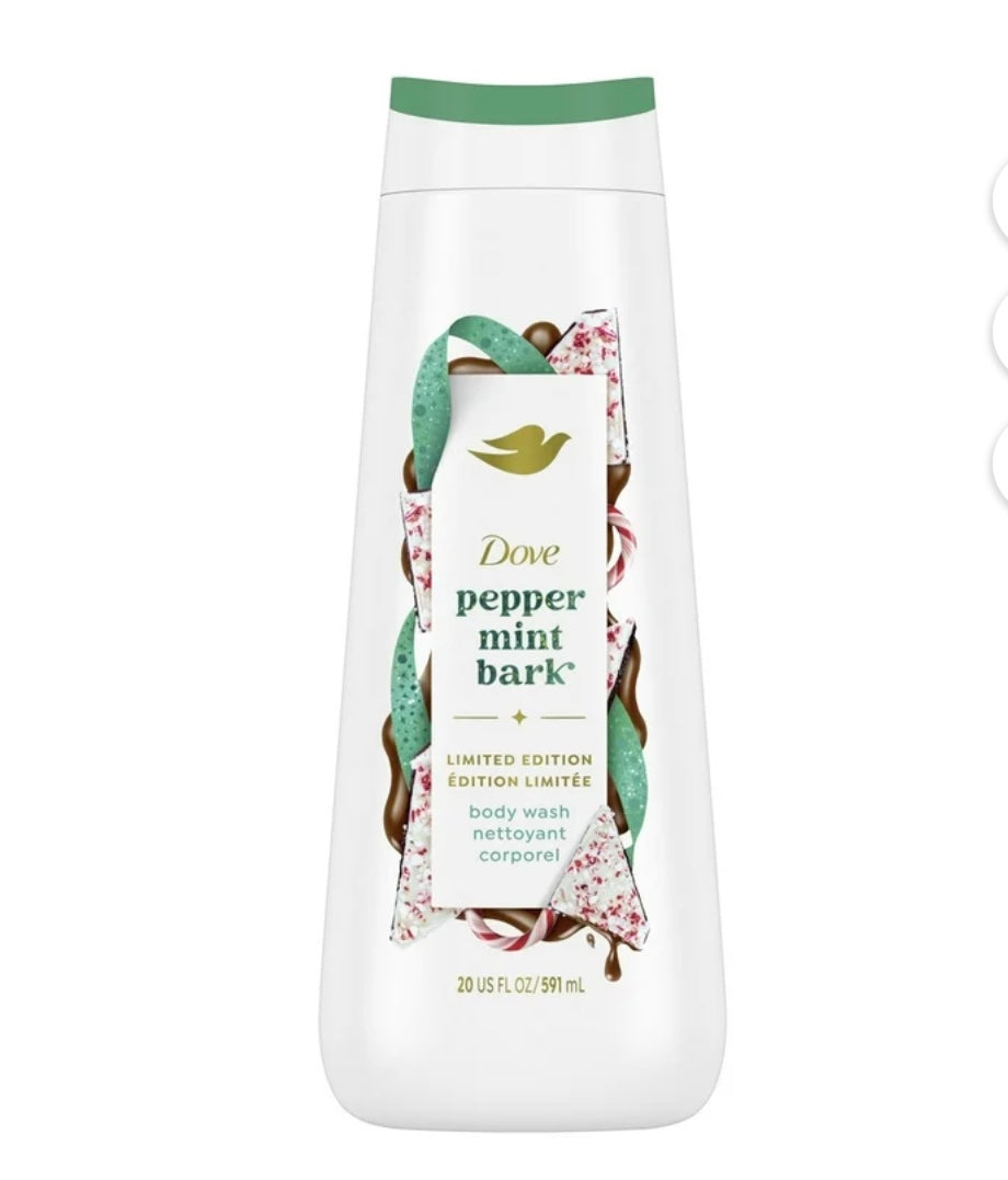 Peppermint Bark Dove Body Wash 20oz