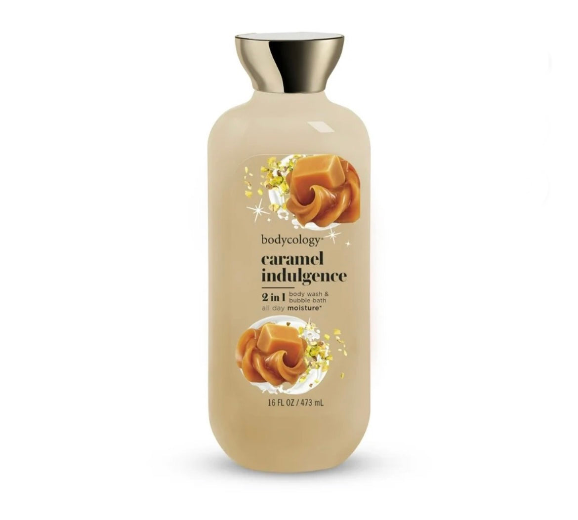 Bodycology Caramel Indulgence 2in1 Body Wash & Bubblebath 16oz