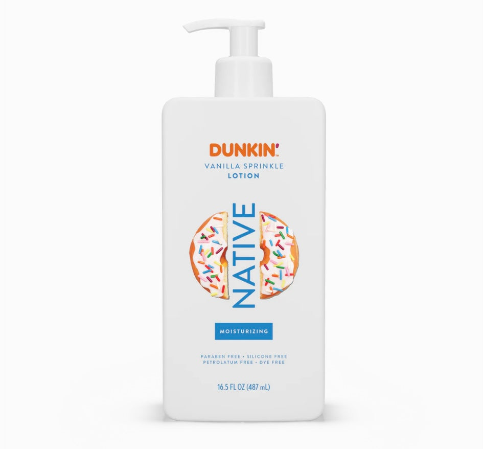 Dunkin Vanilla Sprinkle Body Lotion by Native