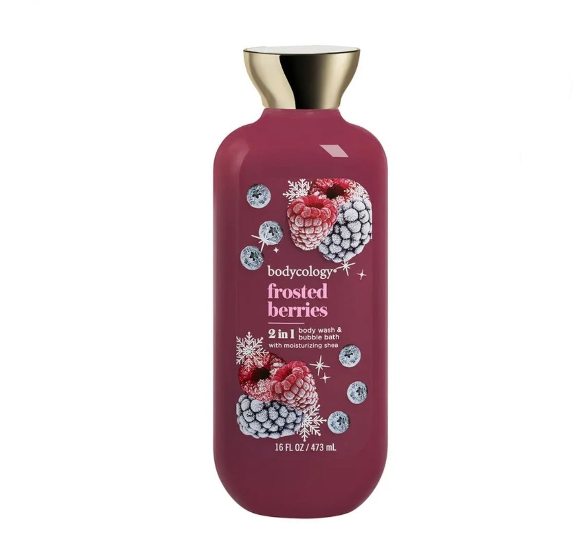 Bodycology Frosted Berries 2in1 Body Wash & Bubblebath 16oz
