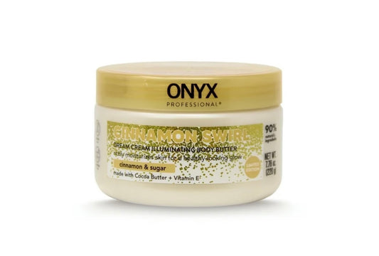 ONYX Professional Butter Bliss Illuminating Body Butter, Cinnamon Swirl, 7.76 oz