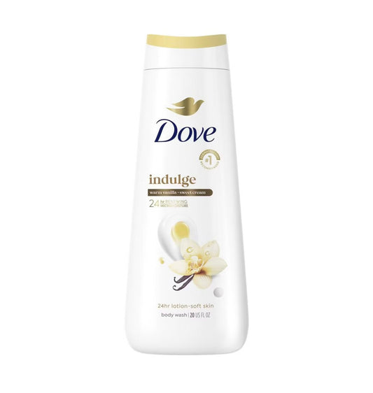 Warm Vanilla and Sweet Cream Dove Body Wash