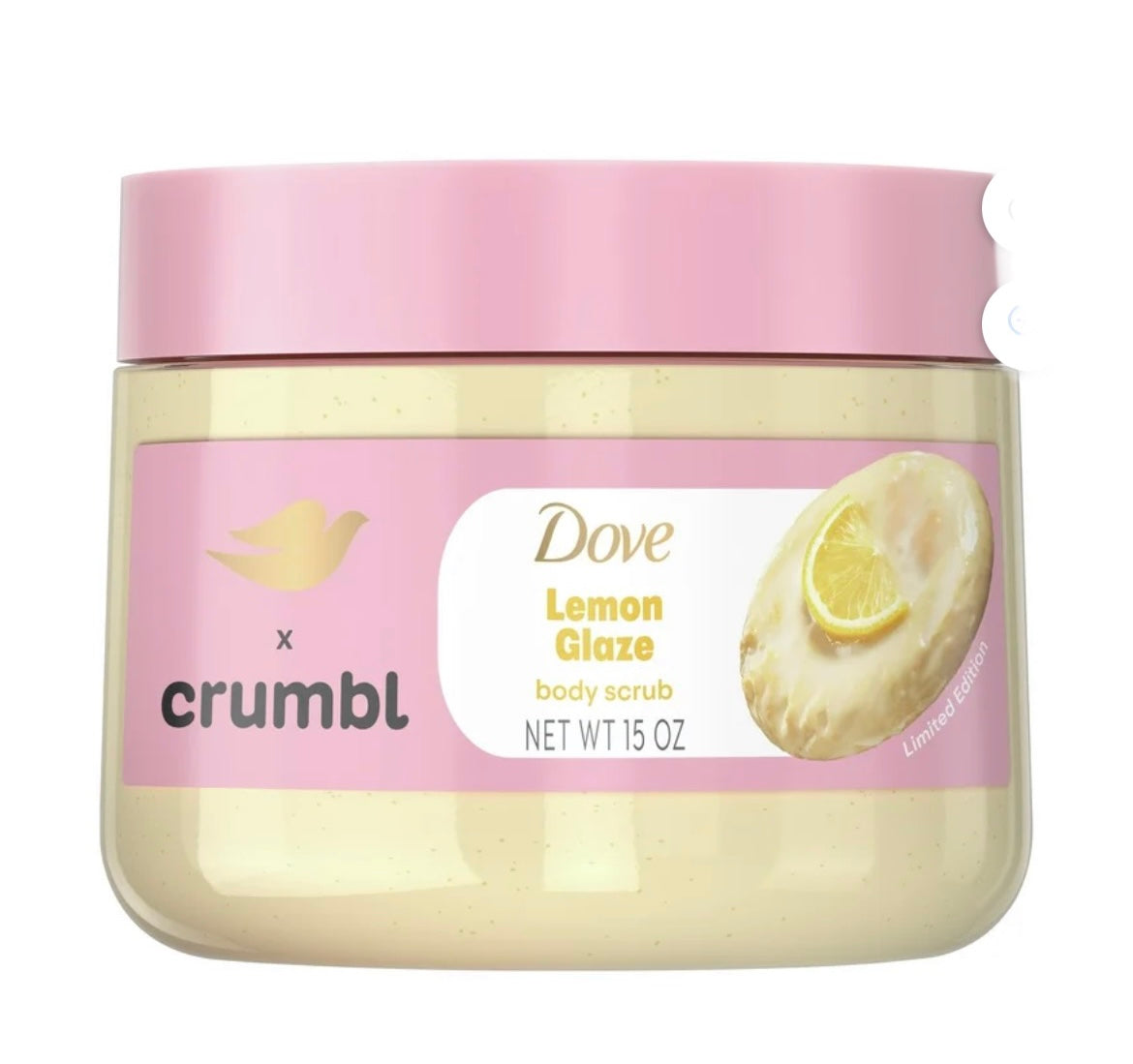 Dove Crumbl Lemon Glaze Scrub, 15oz