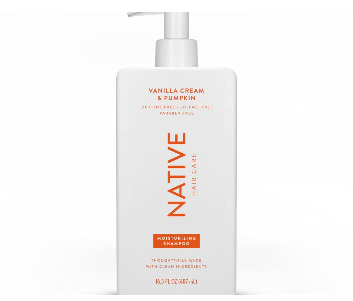 Vanilla Cream & Pumpkin Shampoo by Native