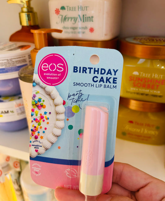 Eos Birthday Cake Lip Balm In Stock Now