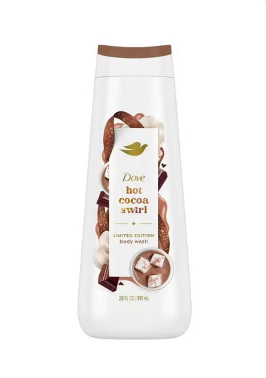 Hot Cocoa Swirl Dove Body Wash 20oz In Stock Now